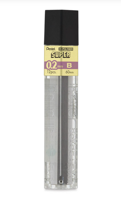 Pentel Super Hi-Polymer Mechanical Pencil Leads