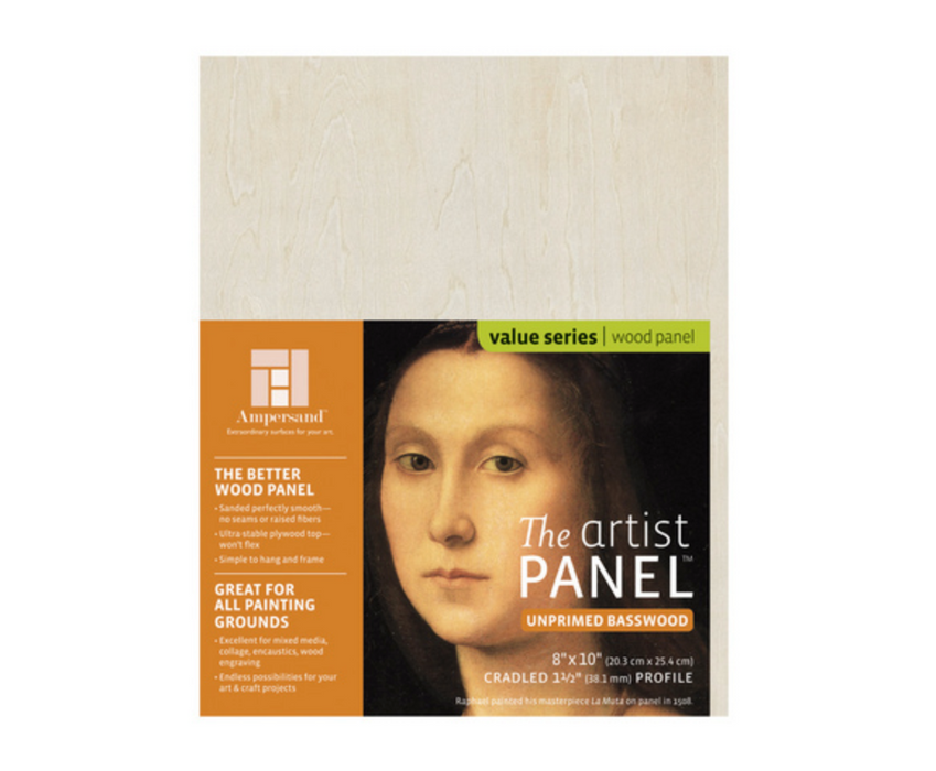 Artist Panel Unprimed Basswood