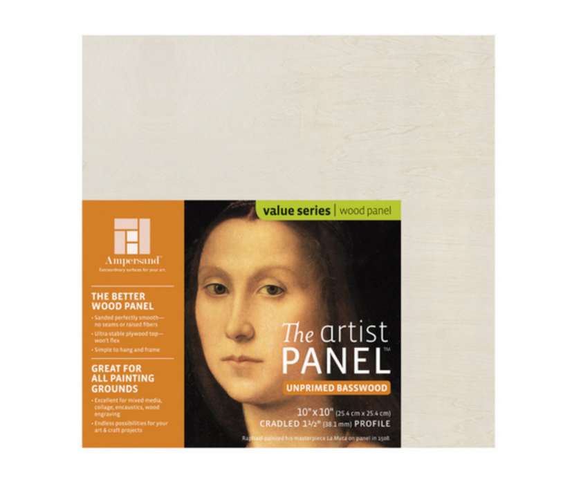 Artist Panel Unprimed Basswood