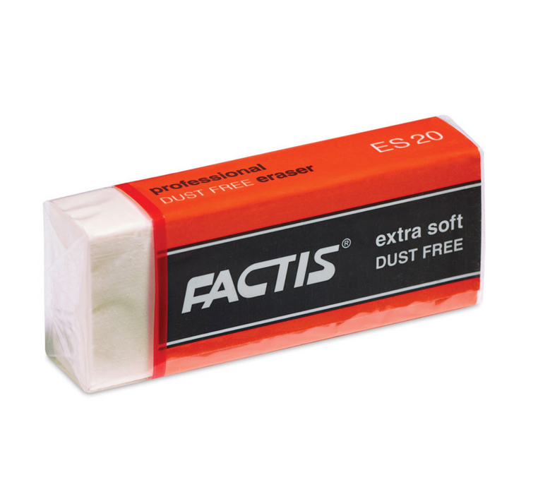 Factis Extra-Soft White Vinyl Eraser