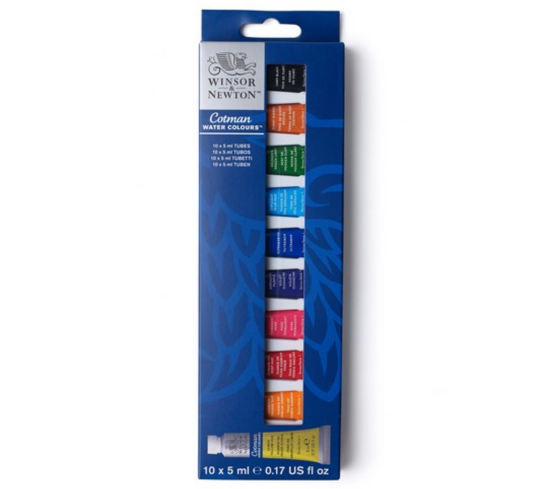 Cotman Watercolour 10 X 5ml Tube Set