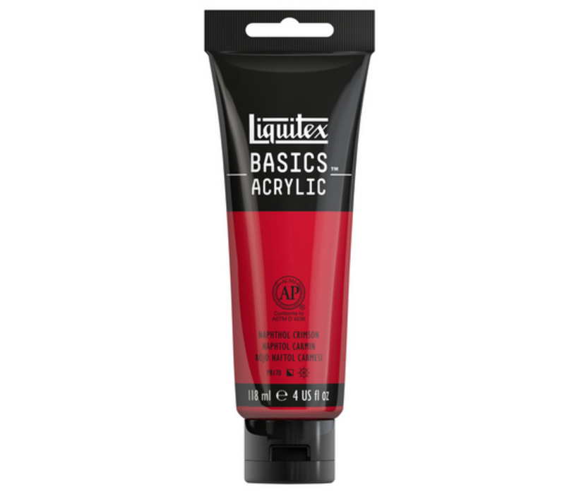 Basics 118ml/4oz Naphthol Crimson