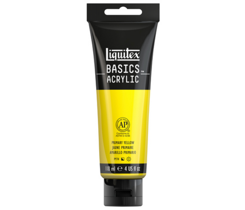 Basics 118ml/4oz Primary Yellow