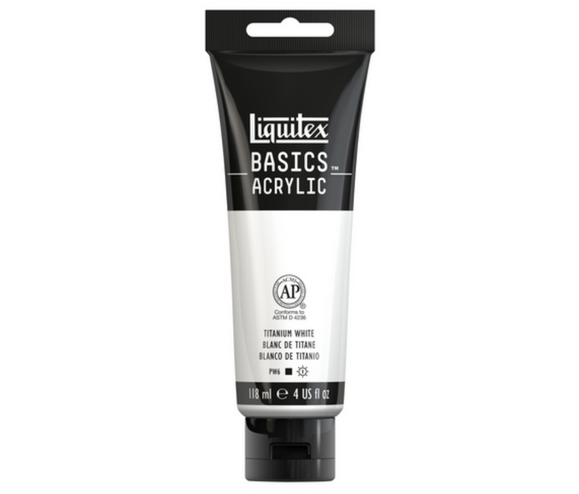 Basics 118ml/4oz Titanium White