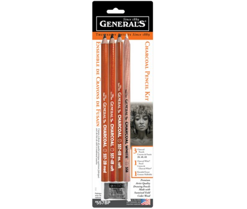 Charcoal Pencil Kit 5 Pieces