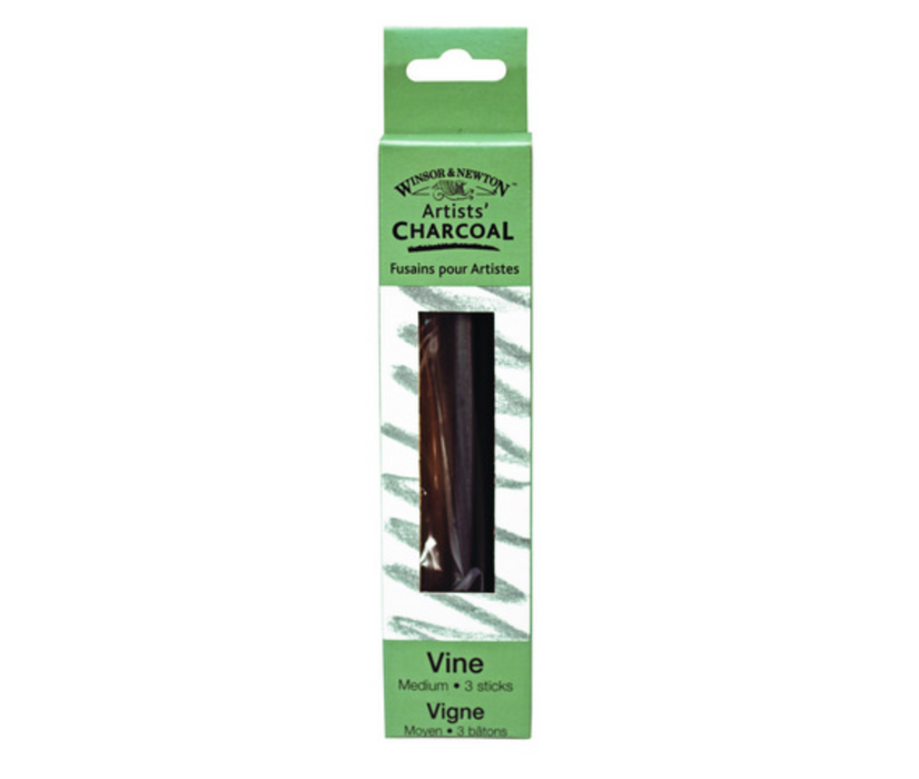 W&N Vine Charcoal Medium - 3 sticks