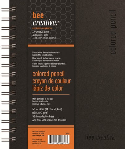 Bee Creative Colored Pencil Art Journal 90lb 50sh