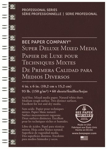 Bee Super Deluxe Mixed Media Paper Jounal 60 Shts